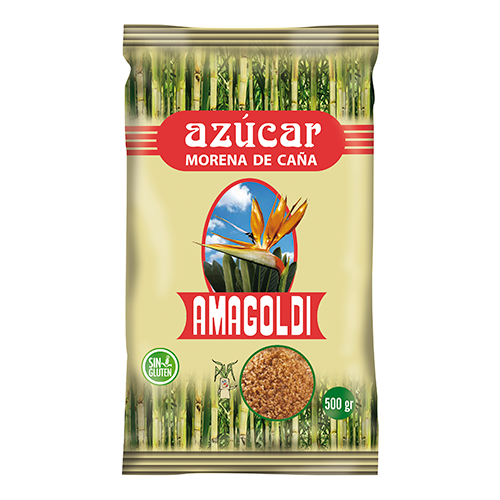 Azúcar Amagoldi morena de caña 500 gr